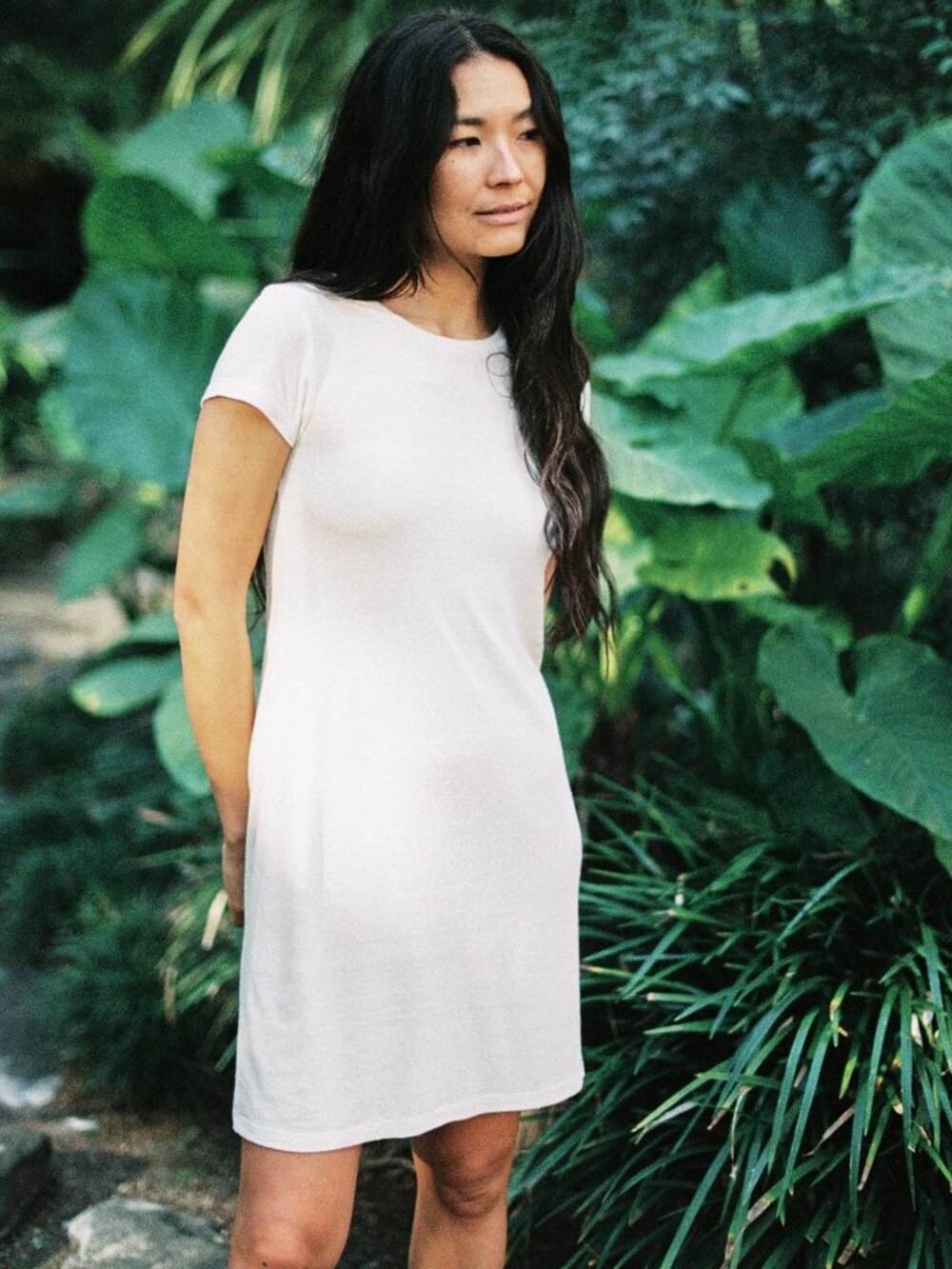NWOT Ozma of California | Mini Dress (Regen Silk Noil Jersey) - Picture 3 of 4